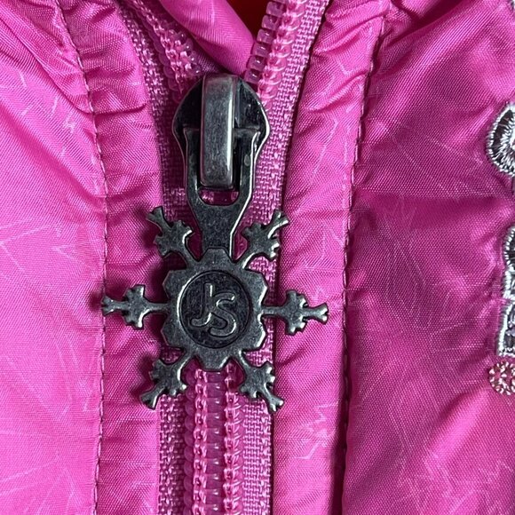 Vintage JanSport Girls XL Pink Puffer Vest – Full Zip, Nylon, Inner Pockets - Picture 7 of 9